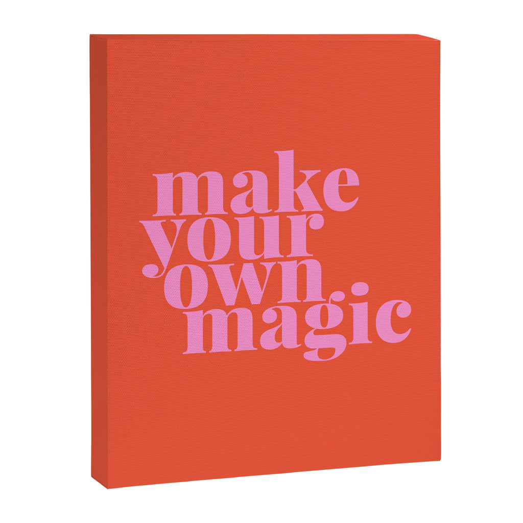Make Your Own Magic | Pink and Orange Canvas Print Gallery Image 8
