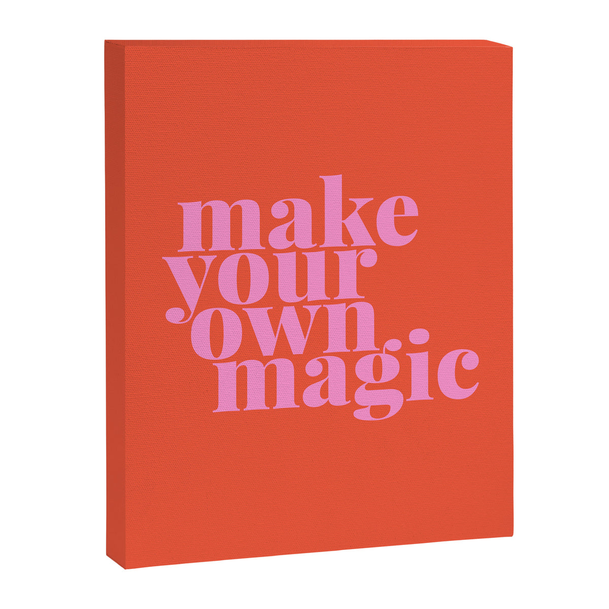 Make Your Own Magic | Pink and Orange Canvas Print Gallery Image 8