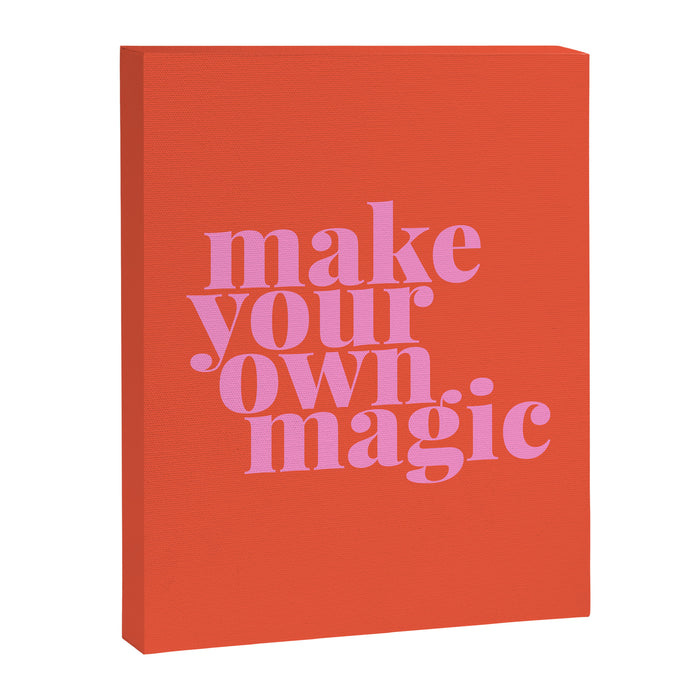 Make Your Own Magic | Pink and Orange Canvas Print Gallery Image 1