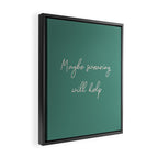 Maybe Swearing Will Help Framed Canvas Print Gallery Image 2