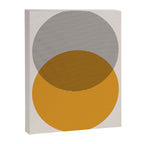 Mid Century Modern Shapes and Lines in Yellow Canvas Print Gallery Image 8