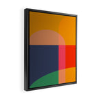 Mid Mod Color Block Framed Canvas Print Gallery Image 2