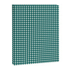 Mini Holiday Gingham in Teal Canvas Print Gallery Image 8
