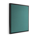 Mini Holiday Gingham in Teal Framed Canvas Print Gallery Image 2
