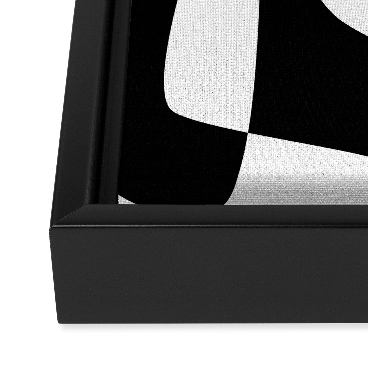 Minimalist Black and White 82 Framed Canvas Print Gallery Image 3