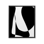 Minimalist Black and White 82 Framed Canvas Print Gallery Image 6