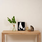 Minimalist Black and White 82 Framed Canvas Print Gallery Image 4
