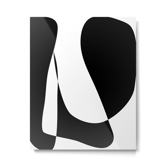 Minimalist Black and White 82 Metal Print Gallery Image 1