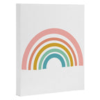 Simple Happy Rainbow Art Canvas Print Gallery Image 3