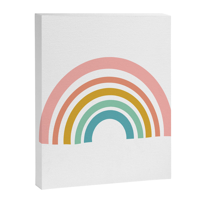 Simple Happy Rainbow Art Canvas Print Gallery Image 1