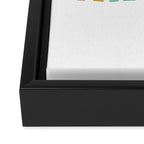 Simple Happy Rainbow Art Framed Canvas Print Gallery Image 3