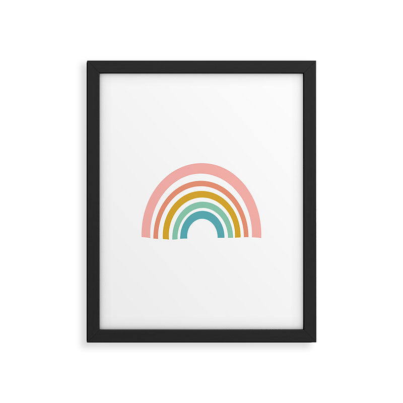 Simple Happy Rainbow Art Framed Art Print Gallery Image 6
