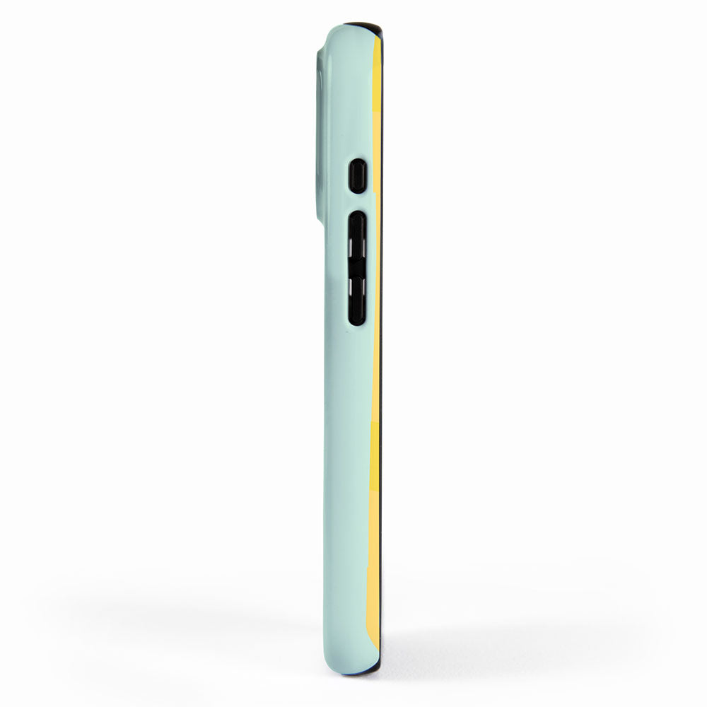 Mint Stripe Grid iPhone Case Gallery Image 2