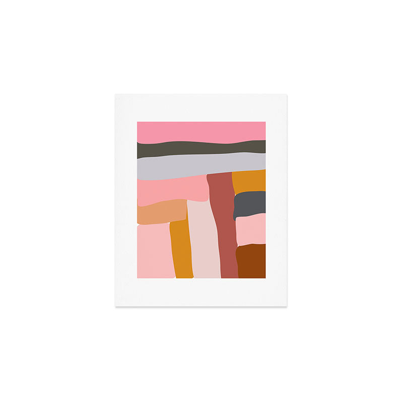 Modern Abstract in Earthy Colors Art Print Gallery Image 1