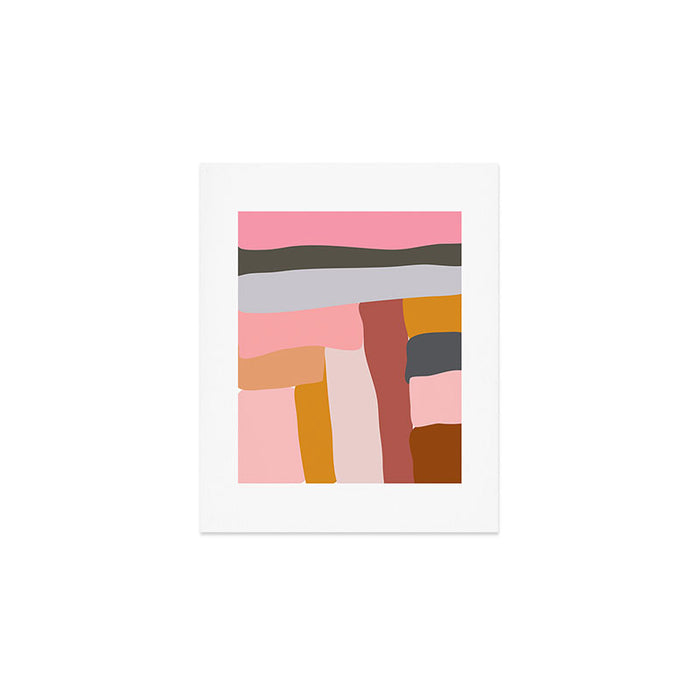 Modern Abstract in Earthy Colors Art Print Gallery Image 1