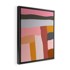 Modern Abstract in Earthy Colors Framed Canvas Print Gallery Image 2