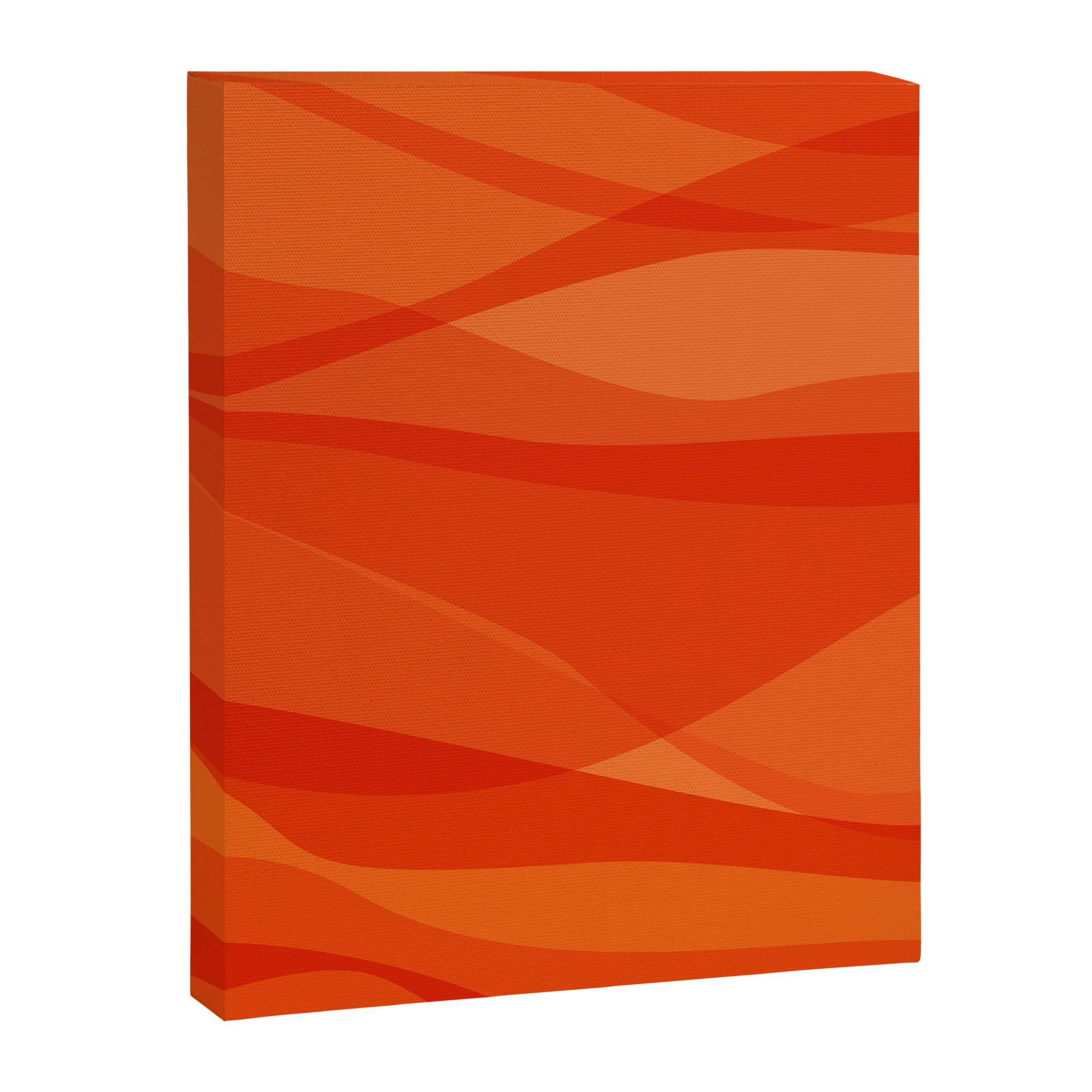 Modern Abstract Shapes in Orange Canvas Print Gallery Image 6
