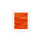 Modern Abstract Shapes in Orange Art Print Gallery Image 1
