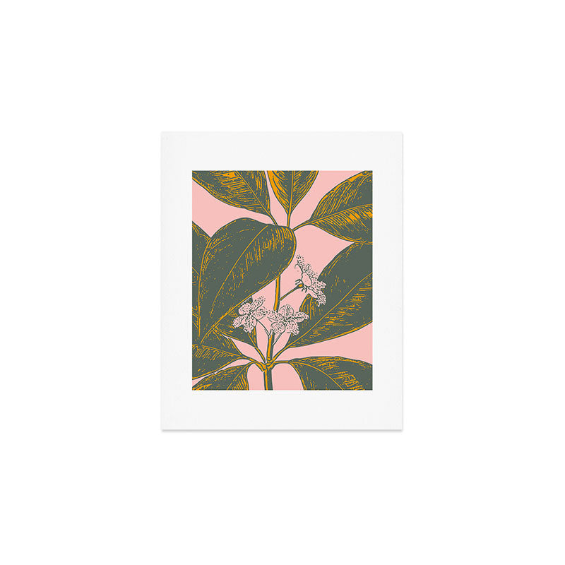 Modern Botanical Banana Leaf Art Print Gallery Image 1