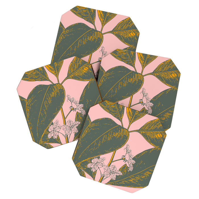 Modern Botanical Banana Leaf Coaster Gallery Image 1