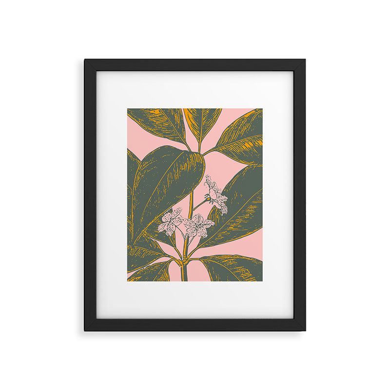 Modern Botanical Banana Leaf Framed Art Print Gallery Image 4