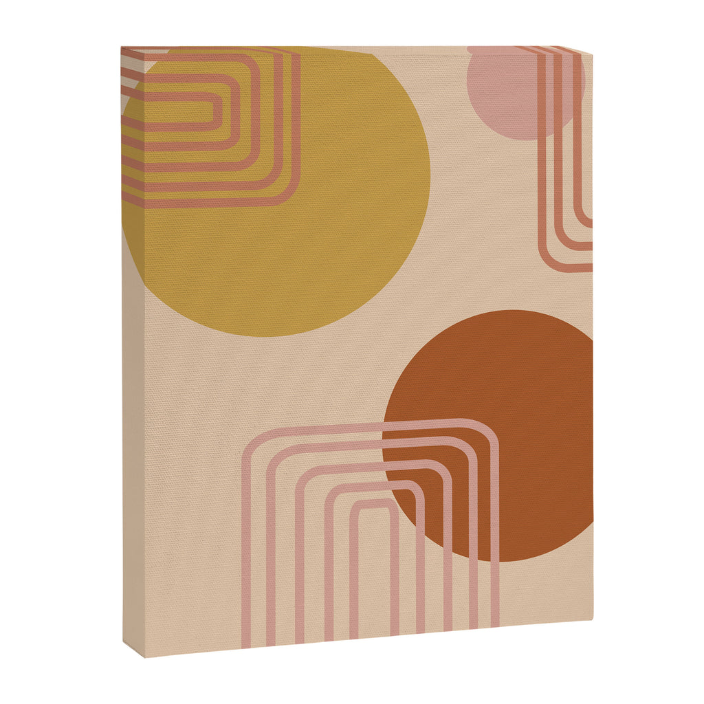 Modern Desert Abstract Shapes and Lines Canvas Print Gallery Image 6
