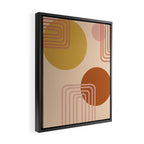 Modern Desert Abstract Shapes and Lines Framed Canvas Print Gallery Image 2