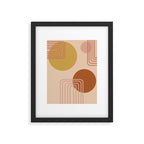 Modern Desert Abstract Shapes and Lines Framed Art Print Gallery Image 5