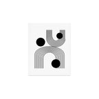 Modern Minimalist Line Art in Black and White Art Print Gallery Image 1