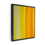 Ombre Yellow Organic Stripes Framed Canvas Print Gallery Image 2