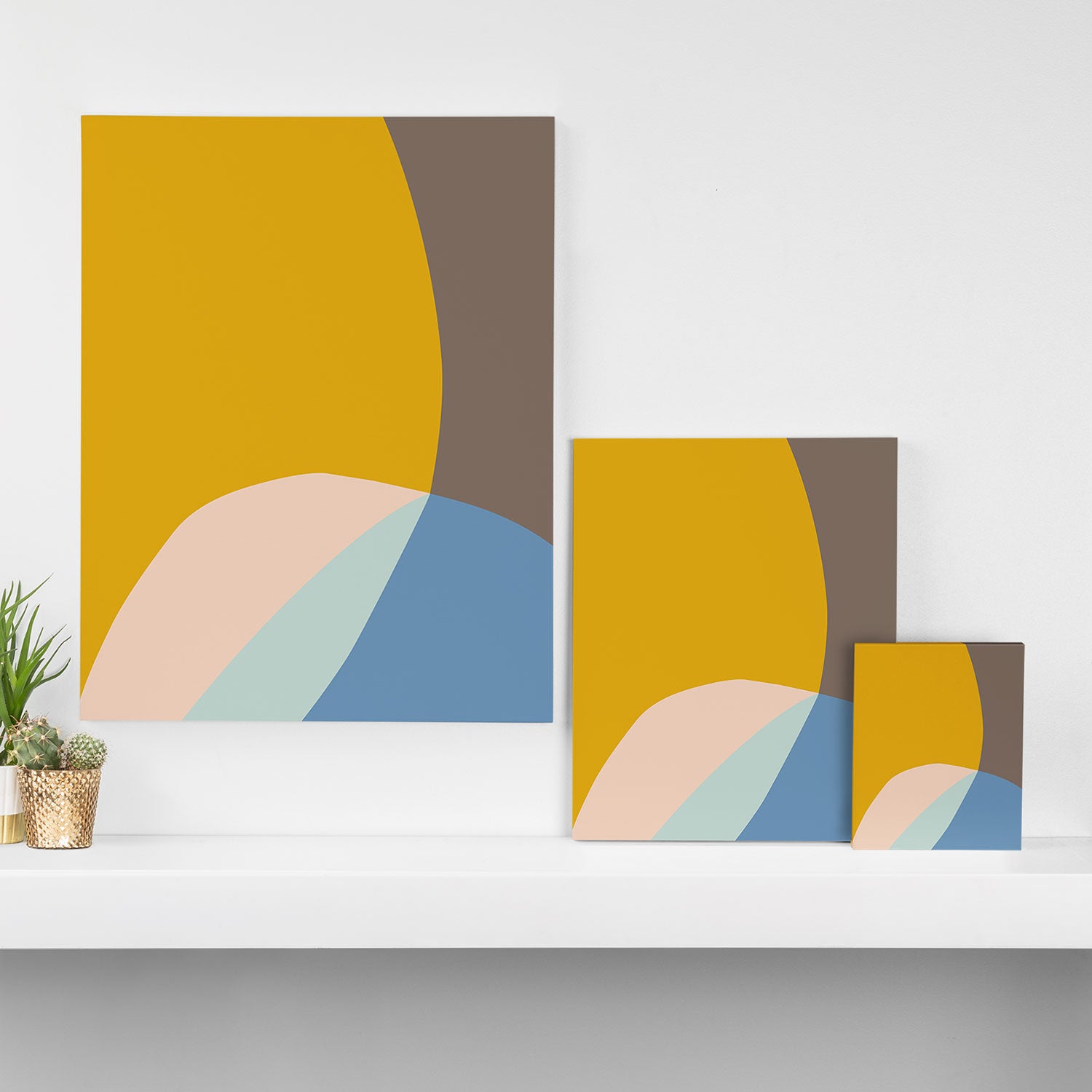 Organic Overlap Canvas Print Gallery Image 3