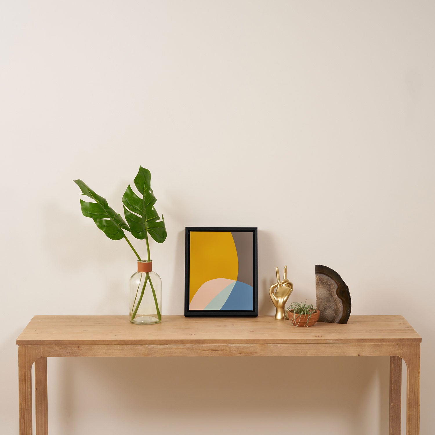 Organic Overlap Framed Canvas Print Gallery Image 4