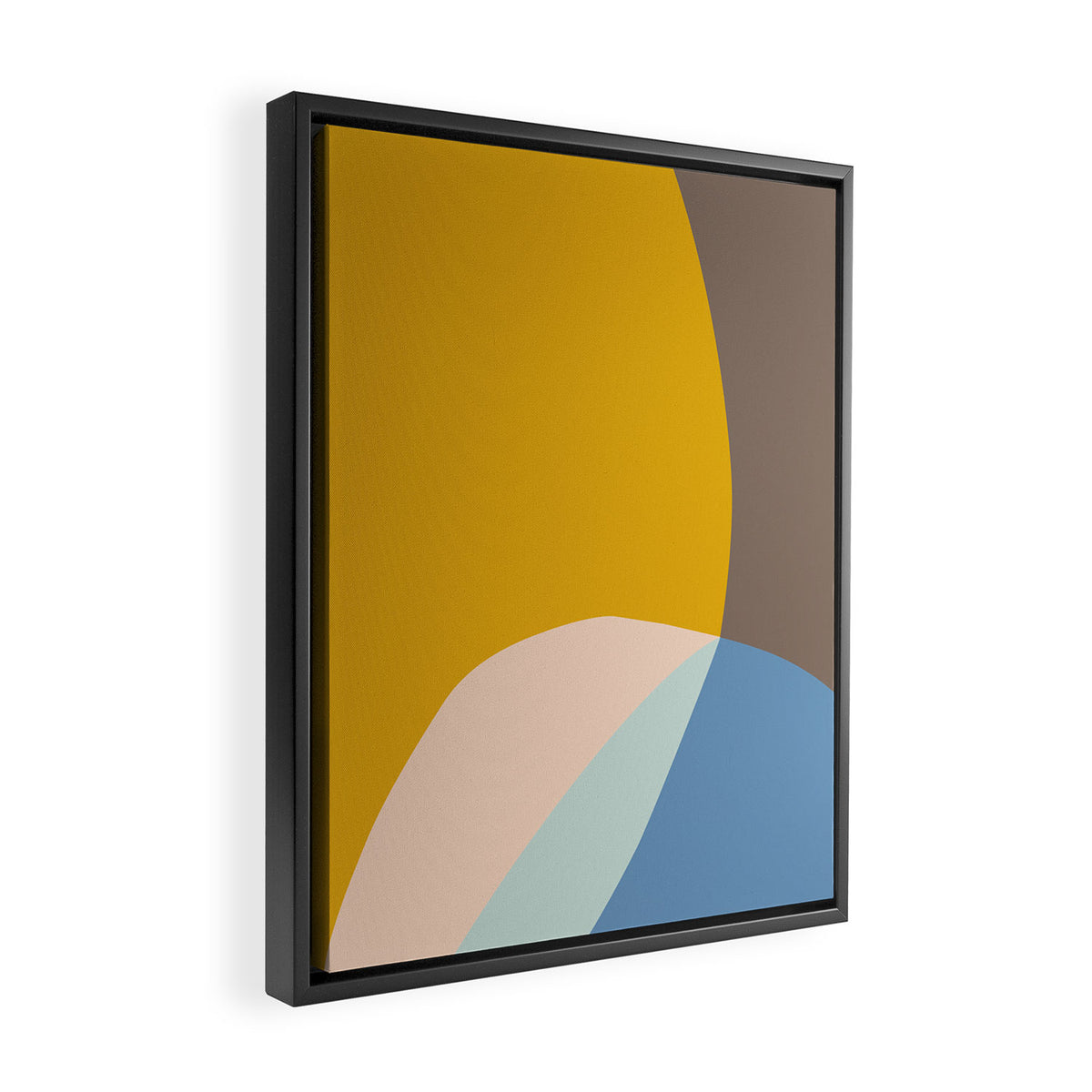 Organic Overlap Framed Canvas Print Gallery Image 2