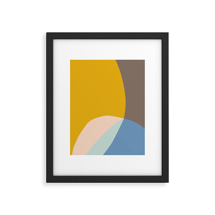 Organic Overlap Framed Art Print Gallery Image 1
