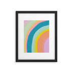 Painted Pastel Rainbow Framed Art Print Gallery Image 4