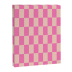 Pink Pop Checkered Grid Canvas Print Gallery Image 8