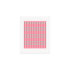 Pink Red Teal Plaid Pattern Art Print Gallery Image 1