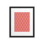 Rectangles in Pink and Red Framed Art Print Gallery Image 5