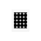 Retro '50s Shapes in Black and White Art Print Gallery Image 1