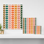 Retro 70s Geometrics Canvas Print Gallery Image 3
