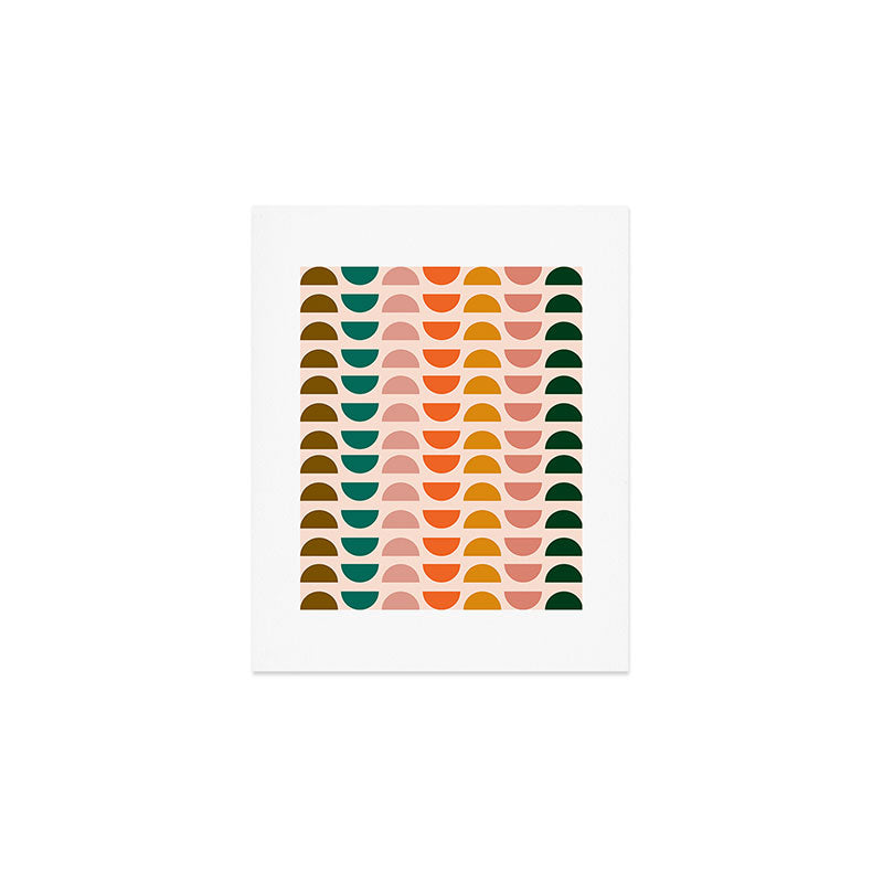 Retro 70s Geometrics Art Print Gallery Image 1