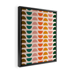 Retro 70s Geometrics Framed Canvas Print Gallery Image 2