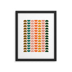 Retro 70s Geometrics Framed Art Print Gallery Image 4