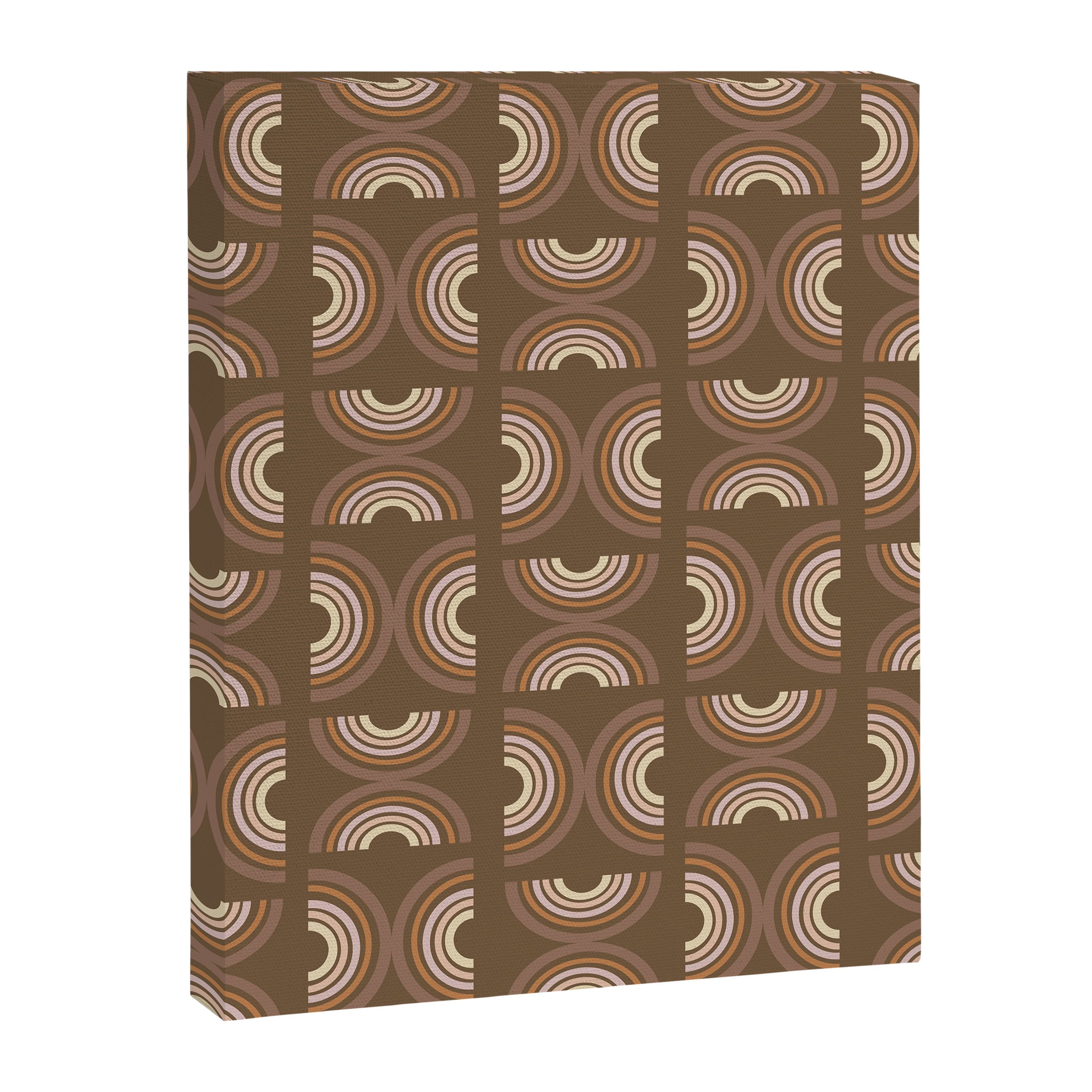 Retro Arches in Brown Canvas Print Gallery Image 8