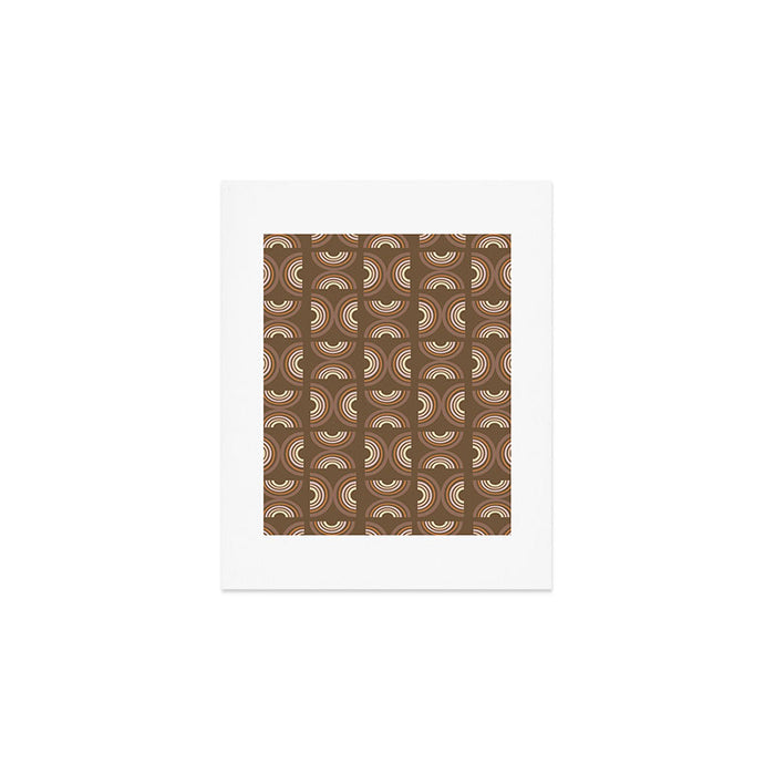 Retro Arches in Brown Art Print Gallery Image 1