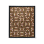 Retro Arches in Brown Framed Canvas Print Gallery Image 8