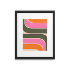 Retro Curve Framed Art Print Gallery Image 4