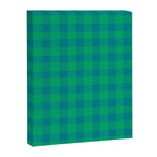 Retro Green Gingham Canvas Print Gallery Image 8