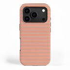 Retro Orange Stripe Pattern iPhone Case Gallery Image 1