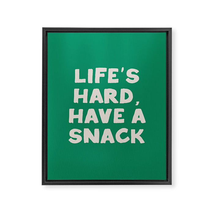 Retro Snack Humor for Food Lovers Framed Canvas Print Gallery Image 1